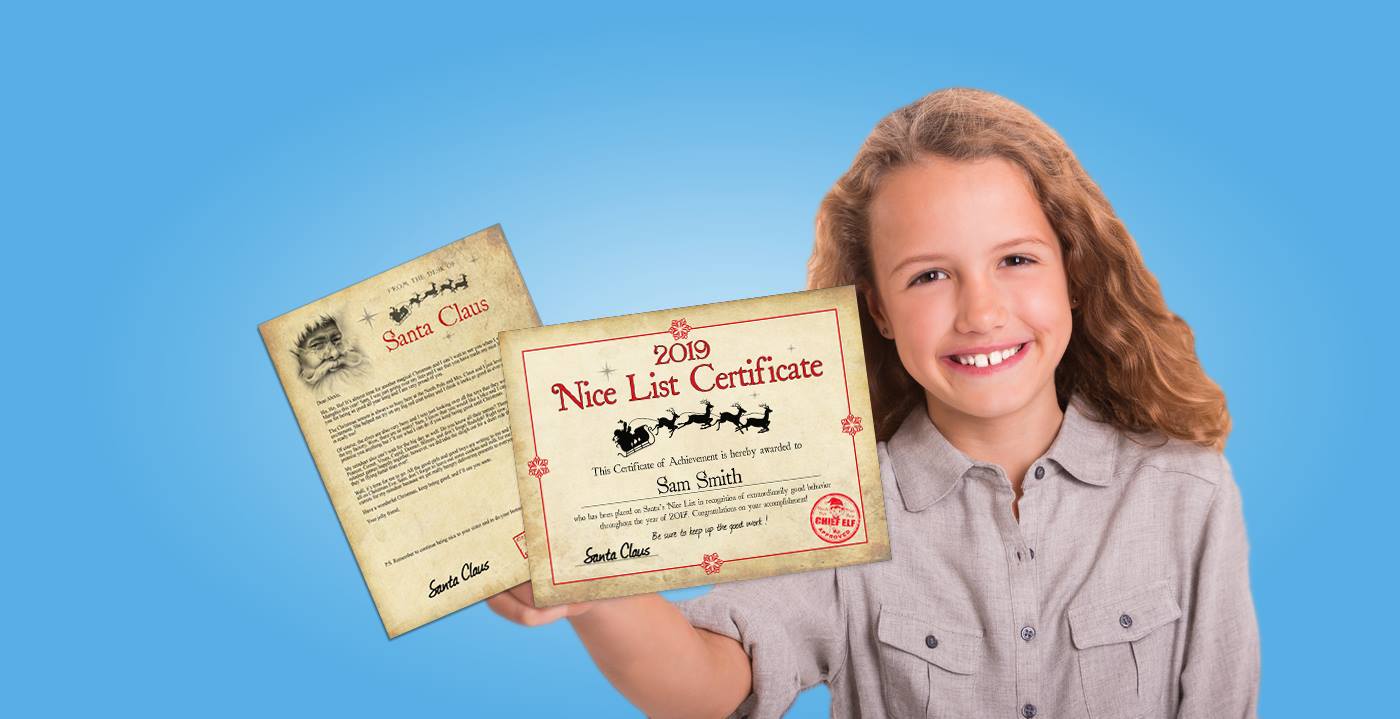 Suprise your children with a personalized letter from Santa!